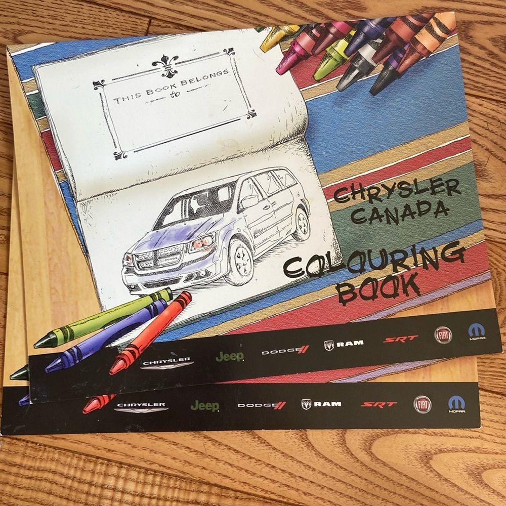 Chrysler colouring books brand new